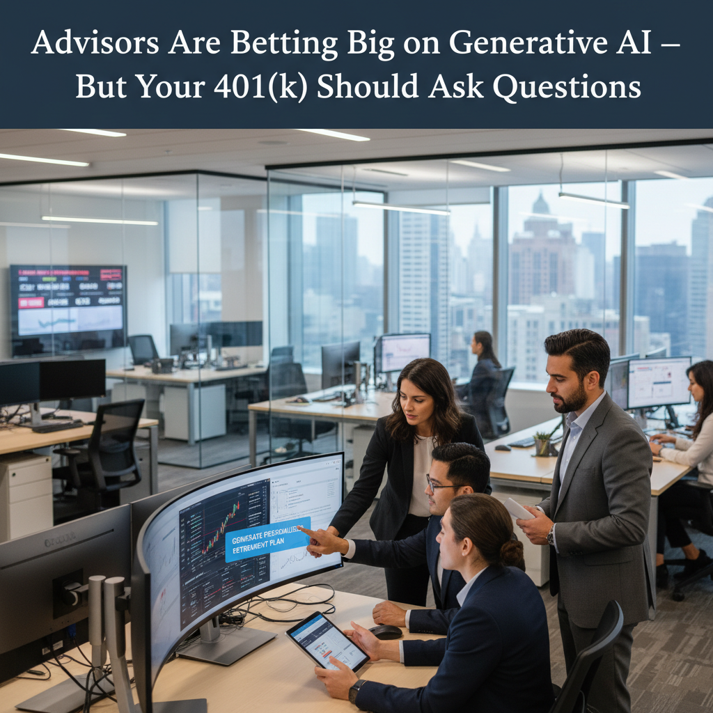 Advisors Are Betting Big on Generative AI — But Your 401(k) Should Ask Questions