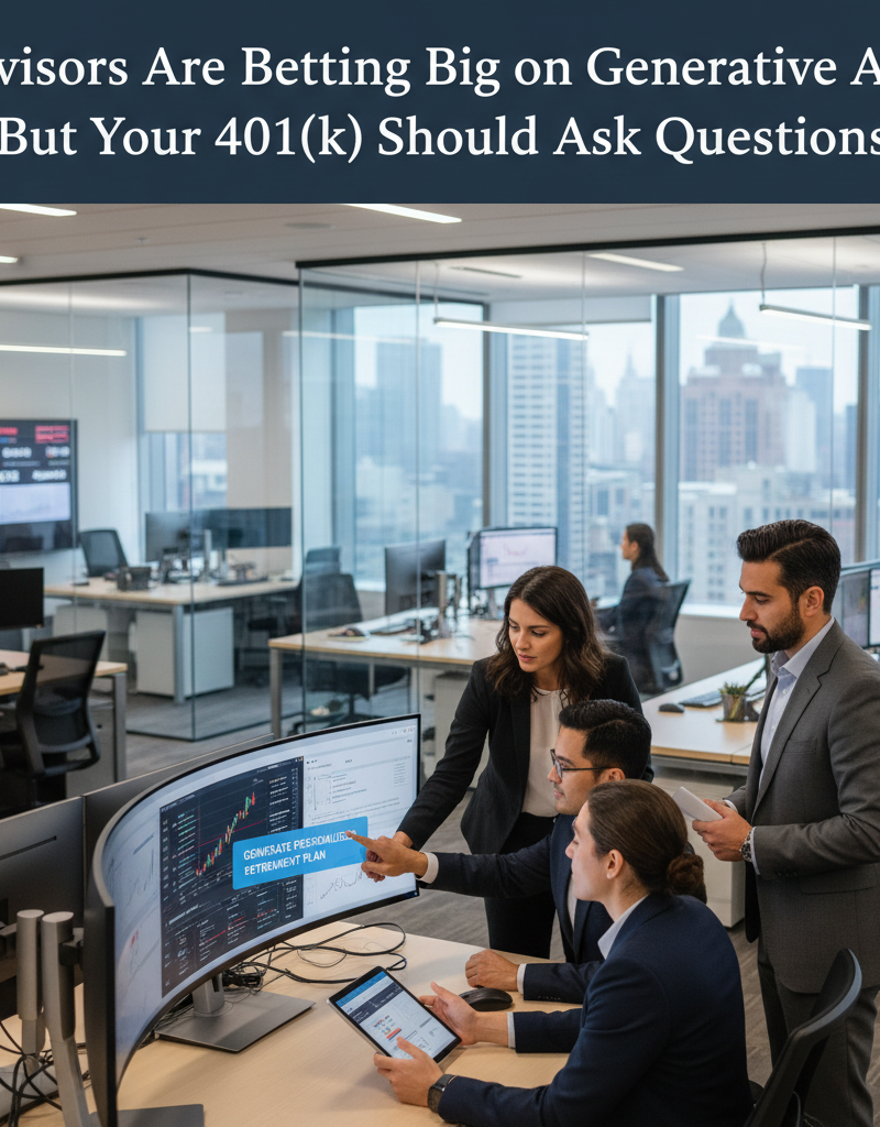 Advisors Are Betting Big on Generative AI — But Your 401(k) Should Ask Questions