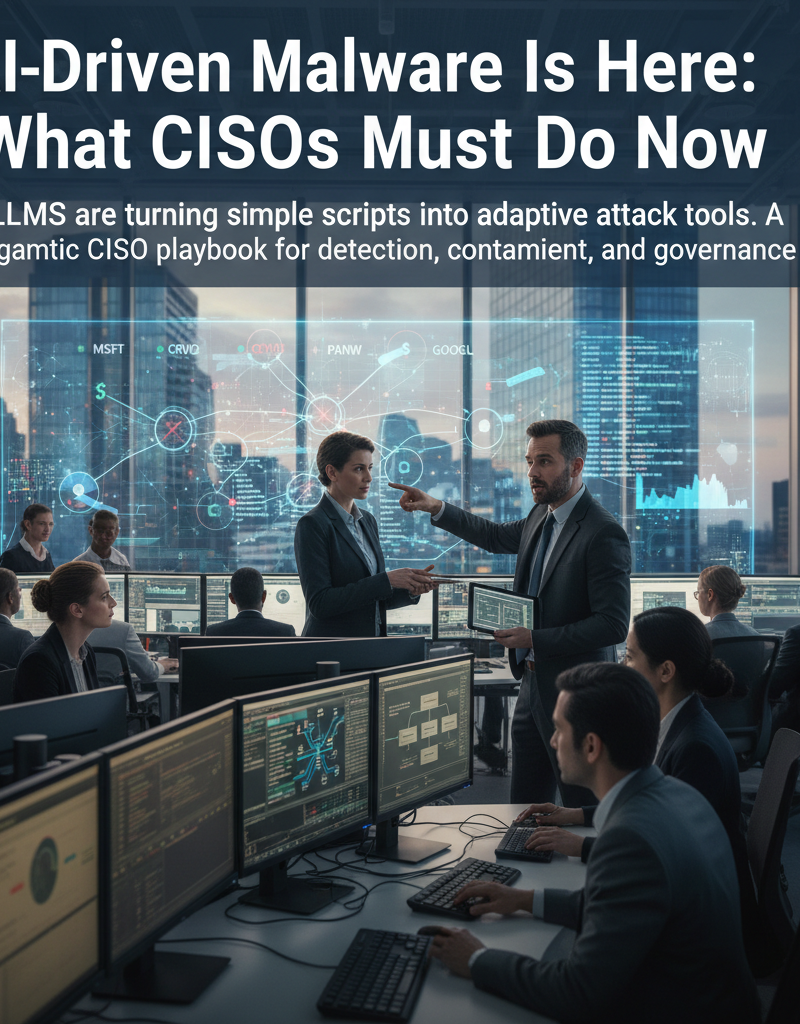 AI-Driven Malware Is Here: What CISOs Must Do Now