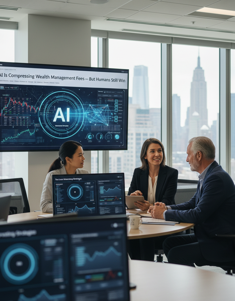 AI Is Compressing Wealth Management Fees — But Humans Still Win