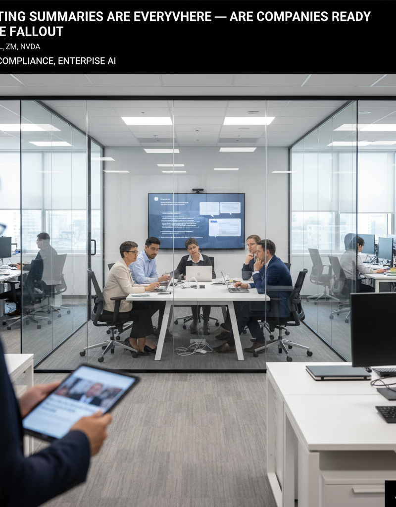 AI Meeting Summaries Are Everywhere — Are Companies Ready for the Fallout?