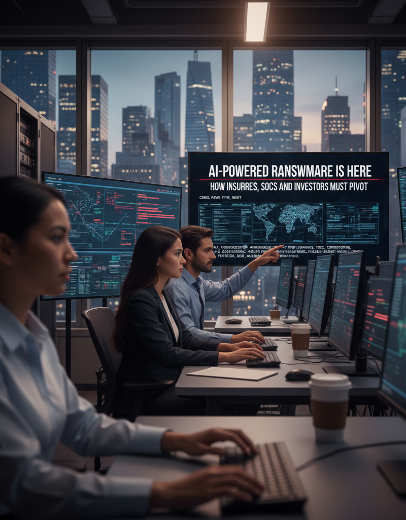 AI-Powered Ransomware Is Here: How Insurers, SOCs and Investors Must Pivot
