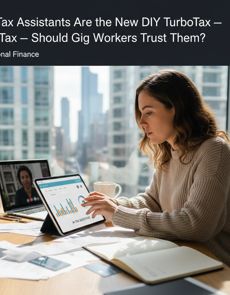 AI Tax Assistants Are the New DIY TurboTax — Should Gig Workers Trust Them?