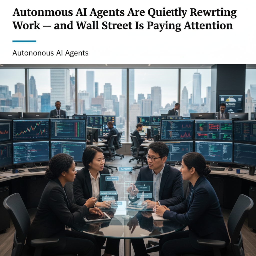 Autonomous AI Agents Are Quietly Rewriting Work — and Wall Street Is Paying Attention