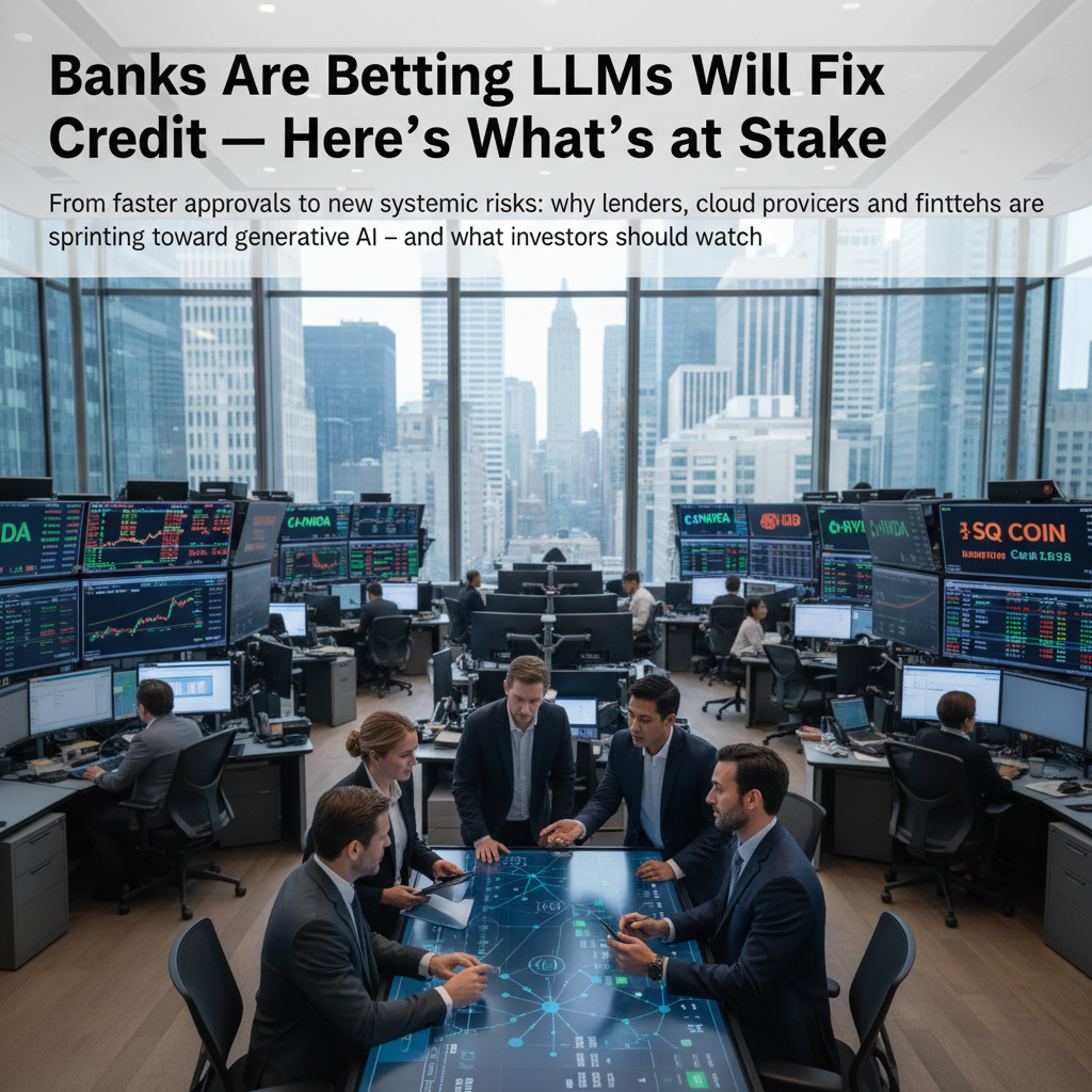 Banks Are Betting LLMs Will Fix Credit — Here's What's at Stake