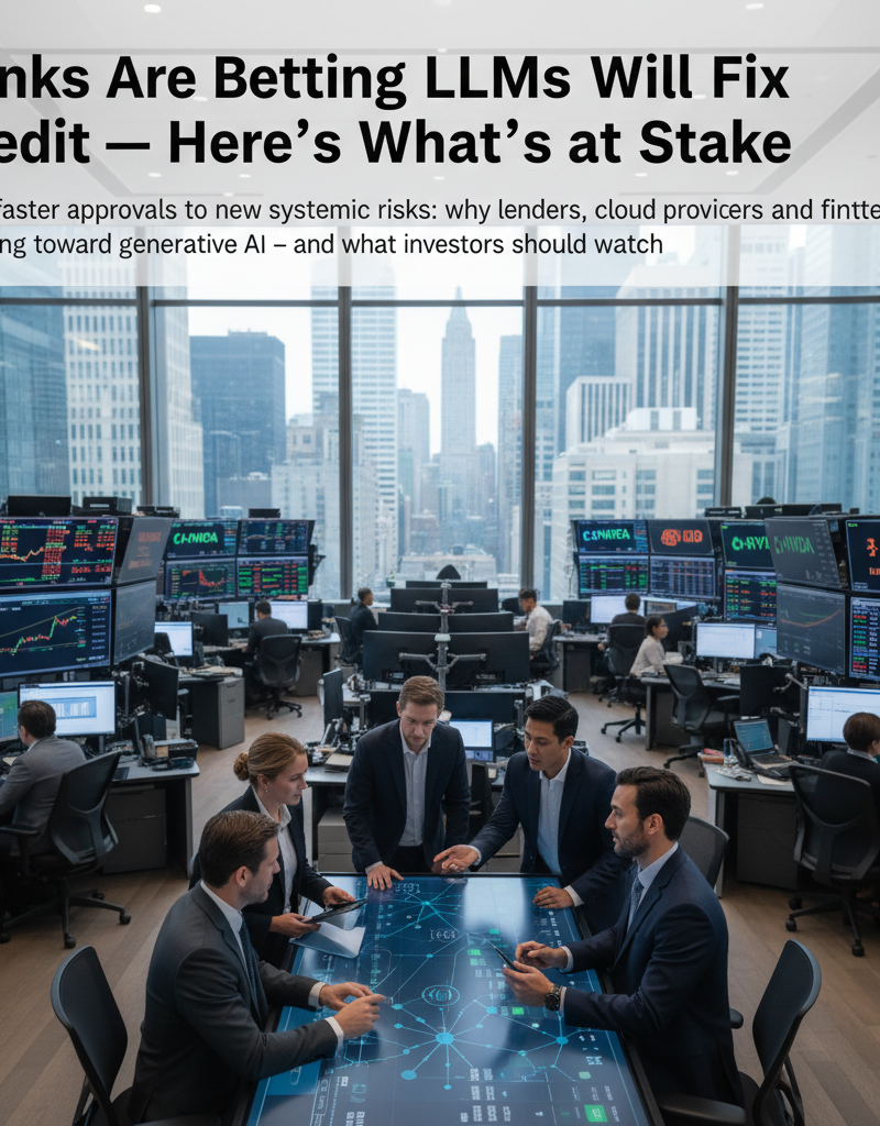 Banks Are Betting LLMs Will Fix Credit — Here's What's at Stake