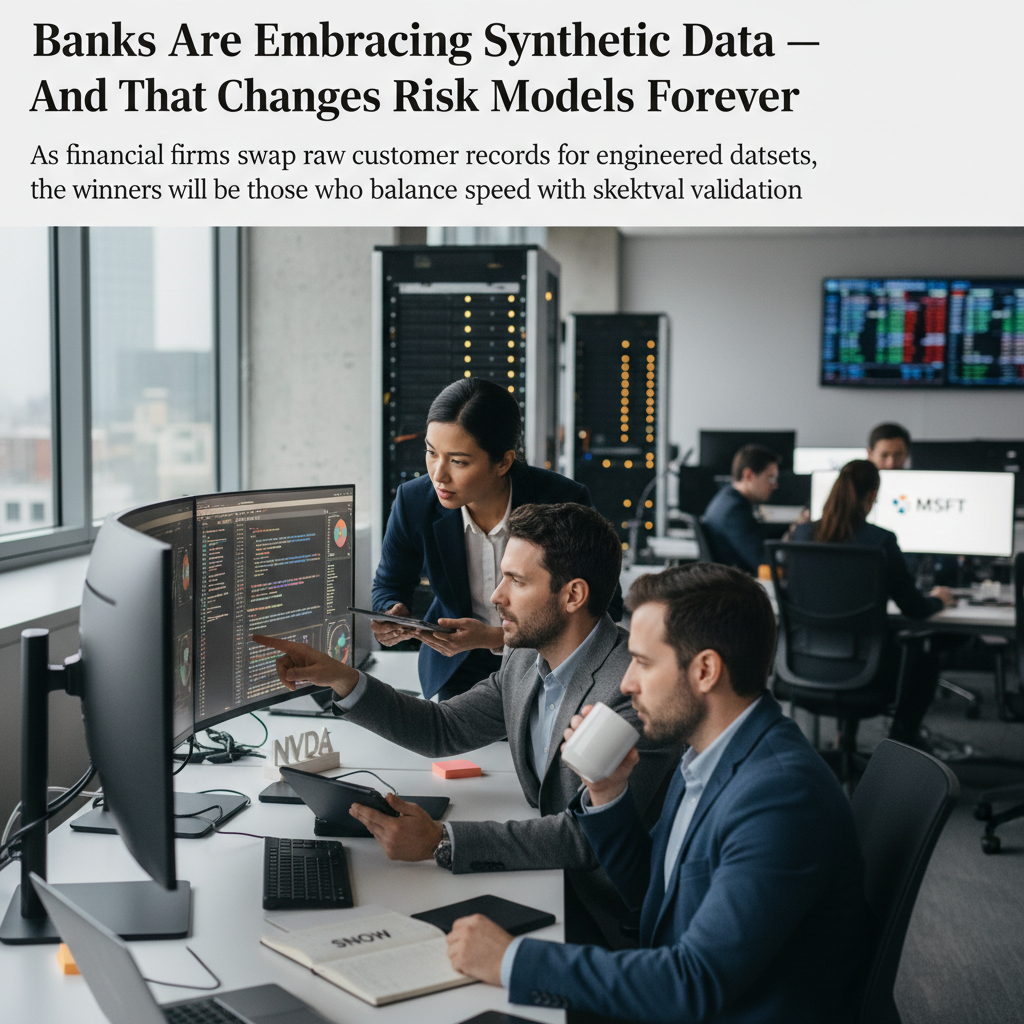 Banks Are Embracing Synthetic Data — And That Changes Risk Models Forever