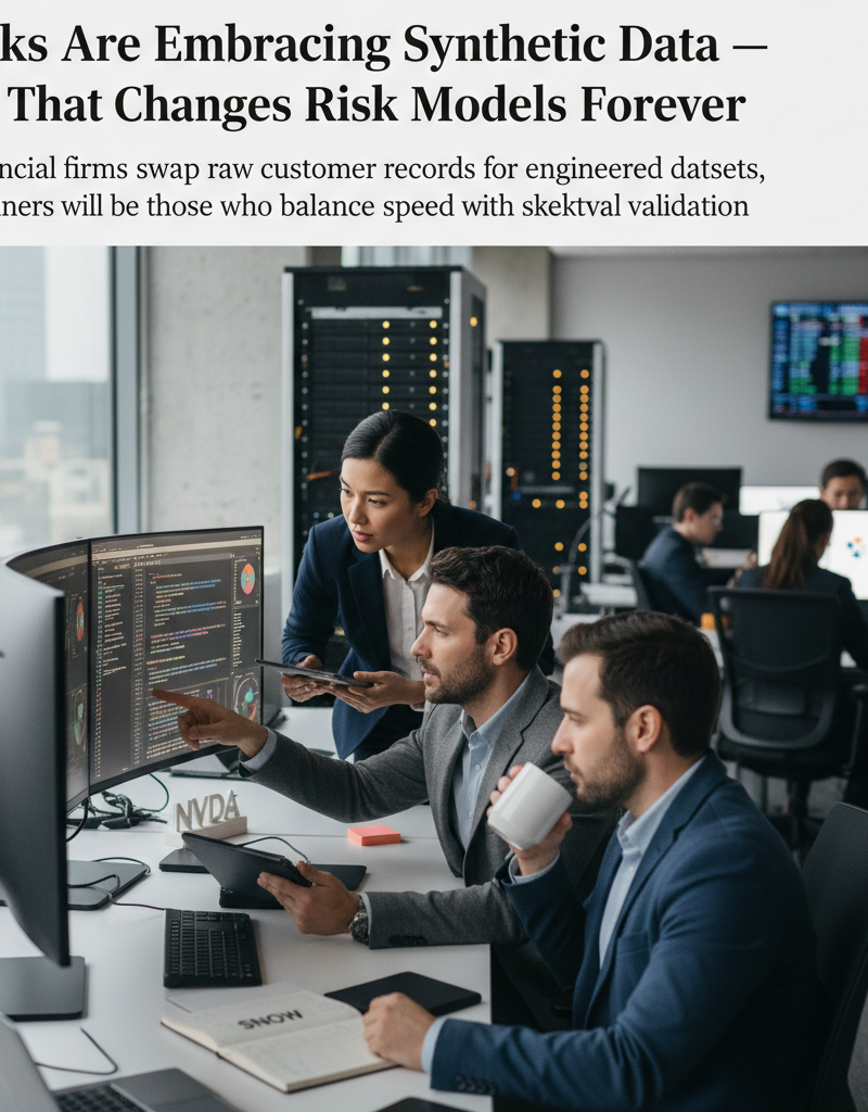 Banks Are Embracing Synthetic Data — And That Changes Risk Models Forever