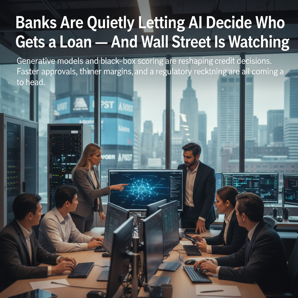 Banks Are Quietly Letting AI Decide Who Gets a Loan — And Wall Street Is Watching
