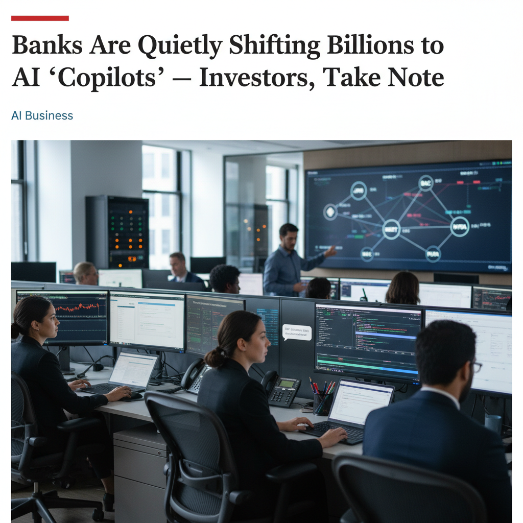 Banks Are Quietly Shifting Billions to AI ‘Copilots’—Investors, Take Note