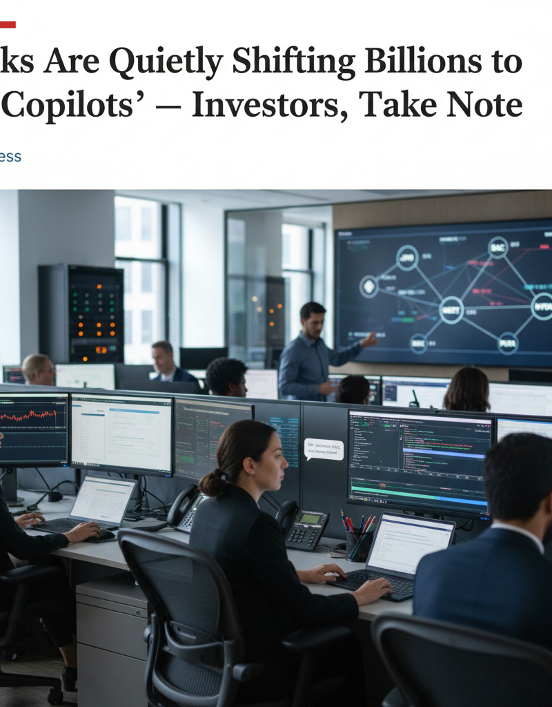Banks Are Quietly Shifting Billions to AI ‘Copilots’—Investors, Take Note