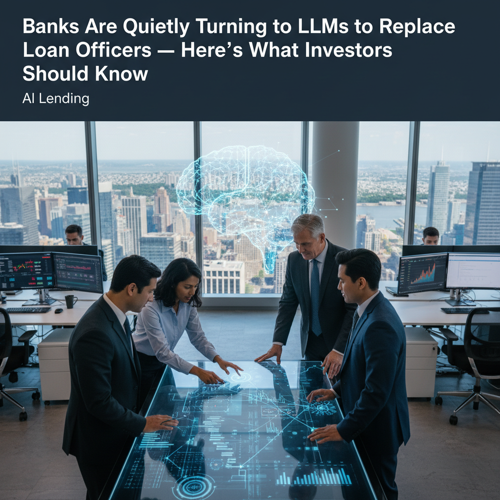 Banks Are Quietly Turning to LLMs to Replace Loan Officers — Here’s What Investors Should Know
