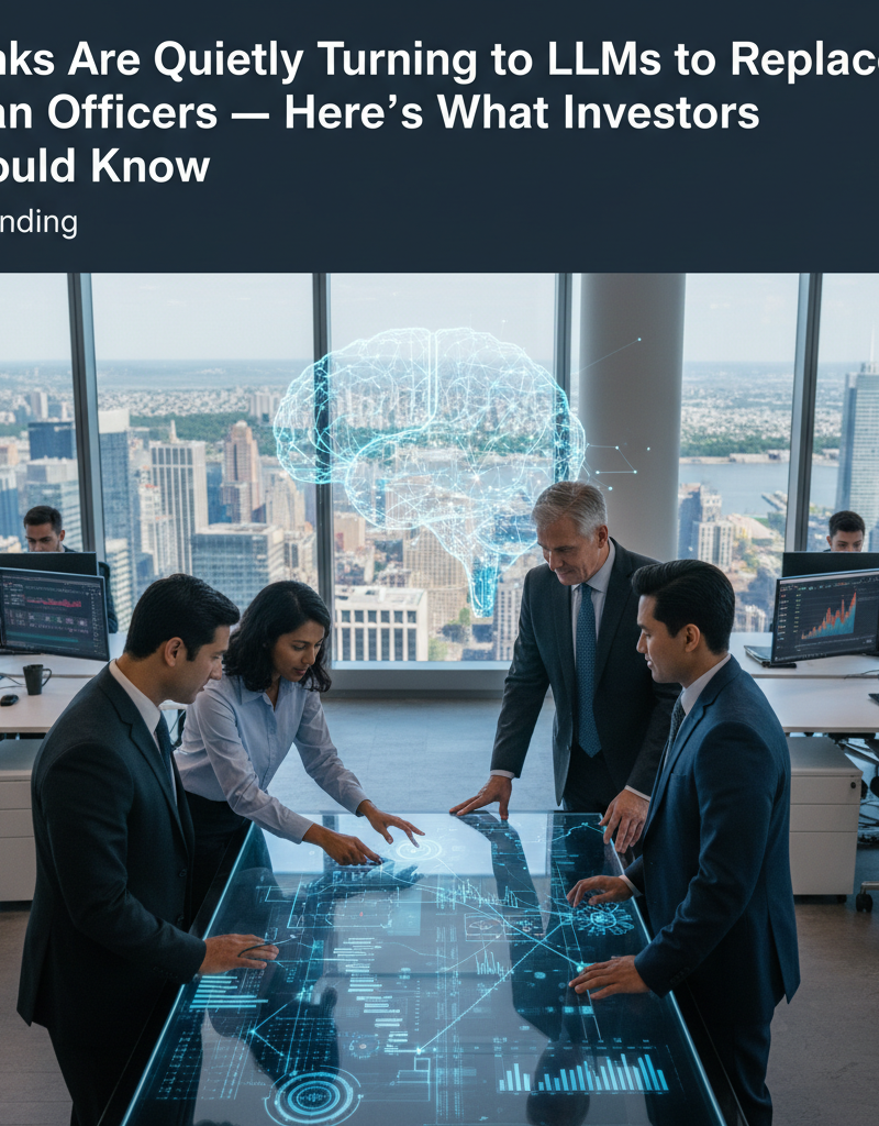 Banks Are Quietly Turning to LLMs to Replace Loan Officers — Here’s What Investors Should Know