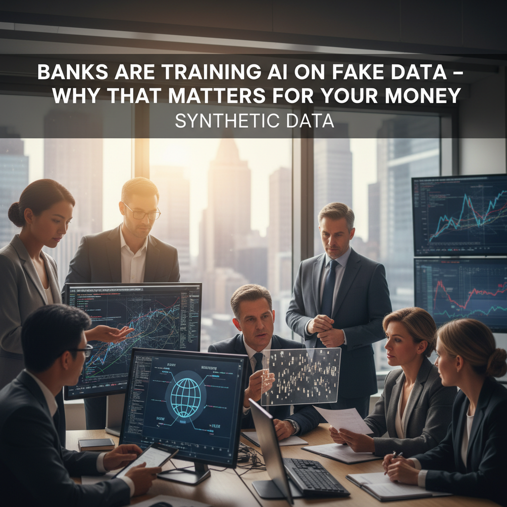 Banks Are Training AI on Fake Data — Why That Matters for Your Money