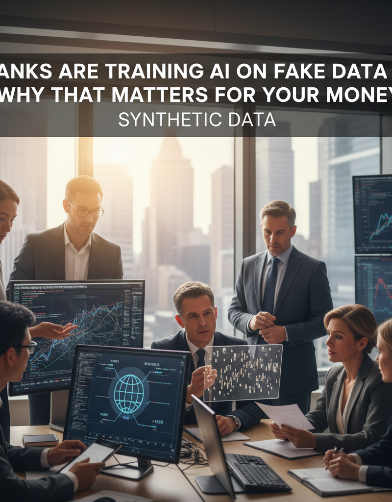 Banks Are Training AI on Fake Data — Why That Matters for Your Money
