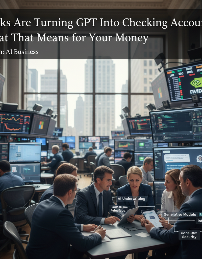 Banks Are Turning GPT Into Checking Accounts: What That Means for Your Money