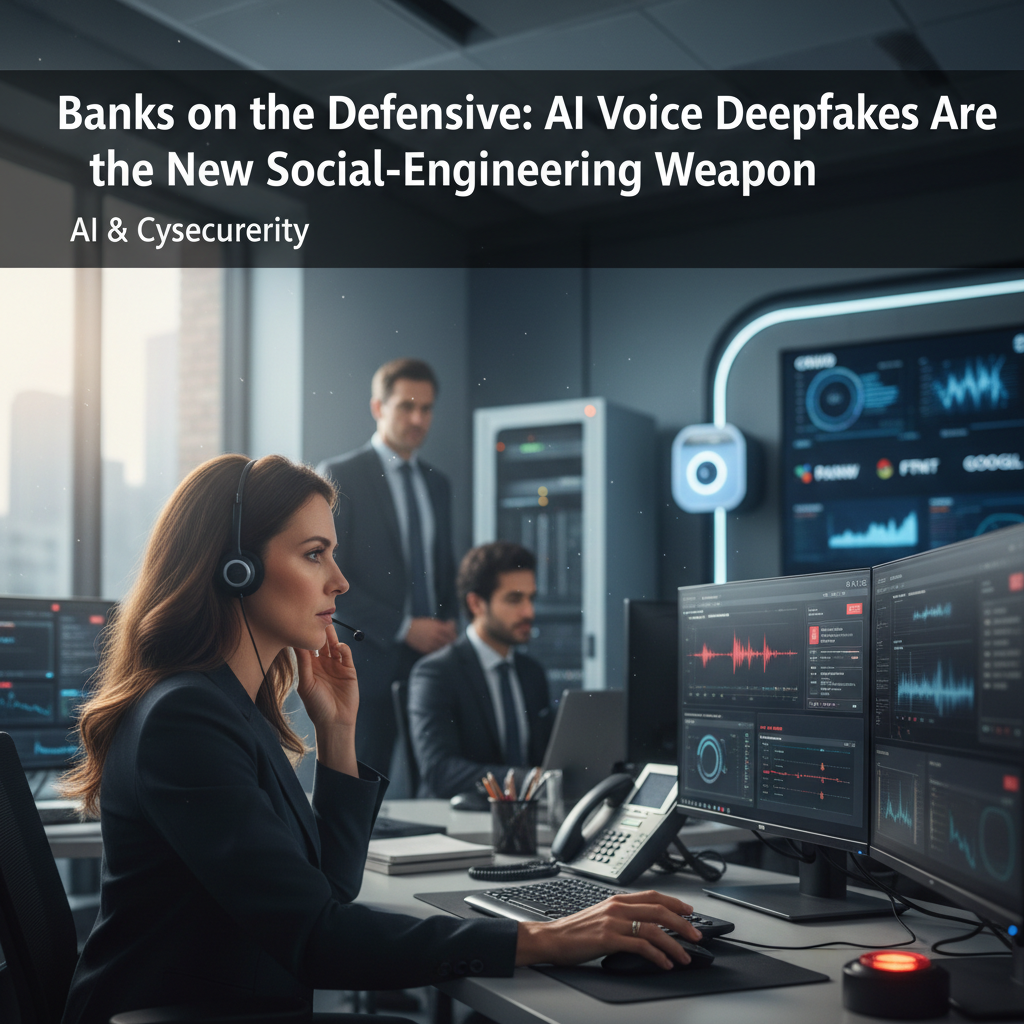Banks on the Defensive: AI Voice Deepfakes Are the New Social-Engineering Weapon