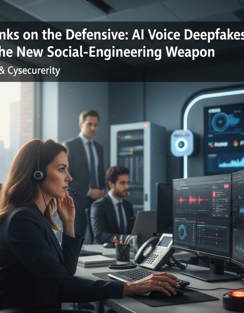 Banks on the Defensive: AI Voice Deepfakes Are the New Social-Engineering Weapon
