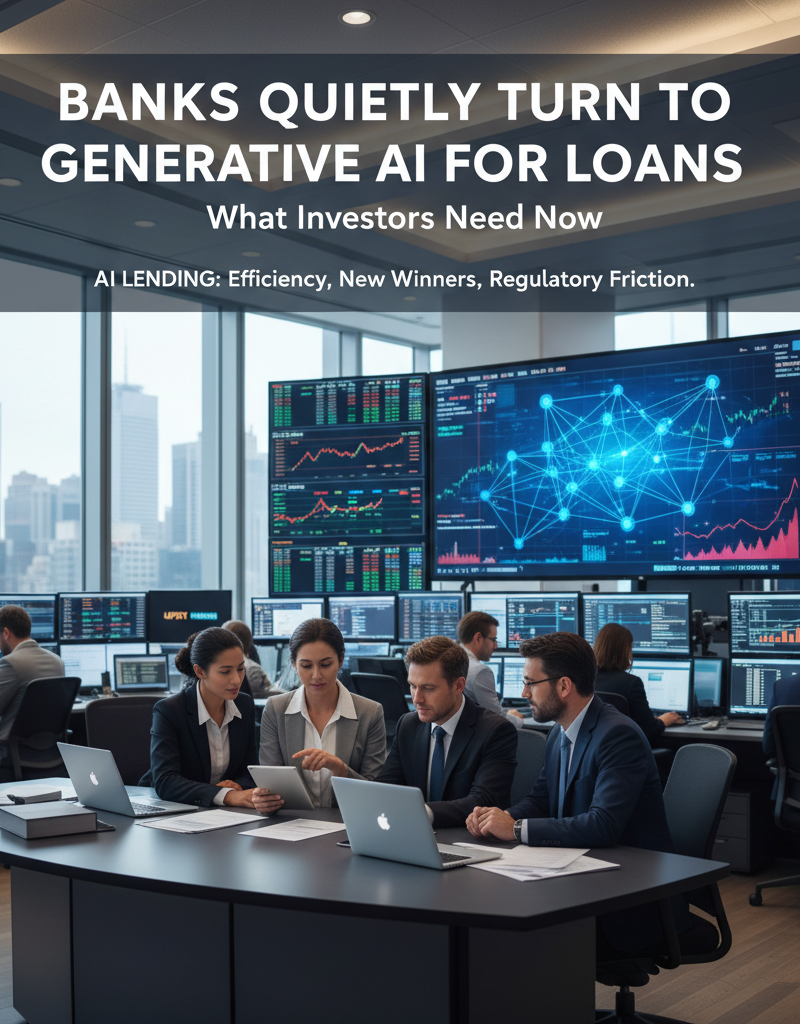 Banks Quietly Turn to Generative AI for Loans — What Investors Need Now