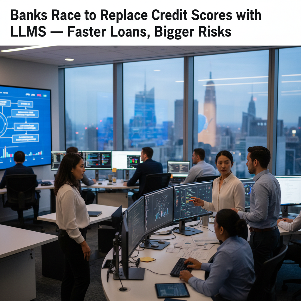 Banks Race to Replace Credit Scores with LLMs — Faster Loans, Bigger Risks