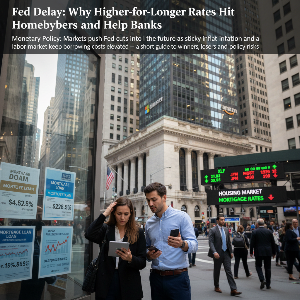 Fed Delay: Why Higher-for-Longer Rates Hit Homebuyers and Help Banks