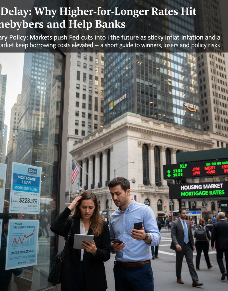 Fed Delay: Why Higher-for-Longer Rates Hit Homebuyers and Help Banks