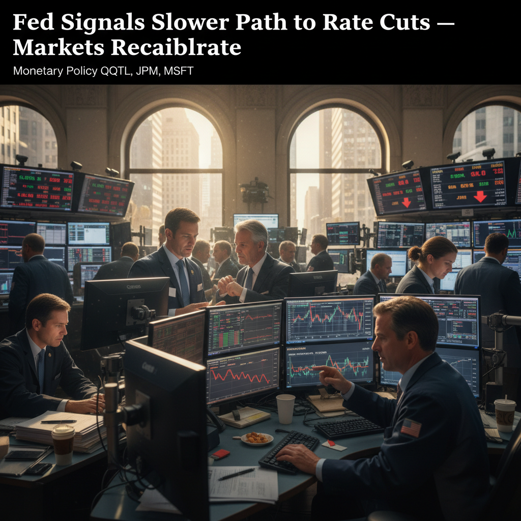 Fed Signals Slower Path to Rate Cuts — Markets Recalibrate