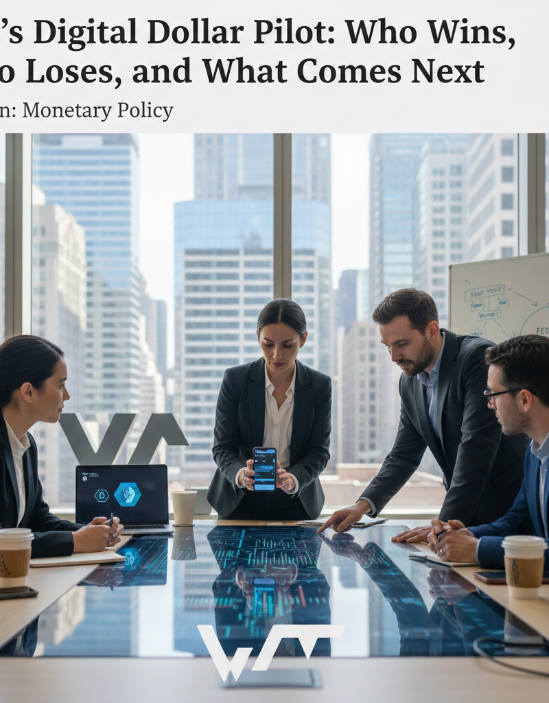 Fed’s Digital Dollar Pilot: Who Wins, Who Loses, and What Comes Next