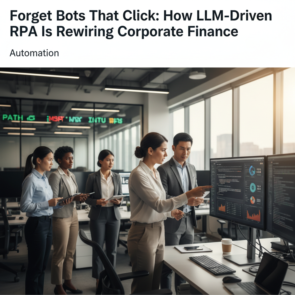Forget Bots That Click: How LLM-Driven RPA Is Rewiring Corporate Finance