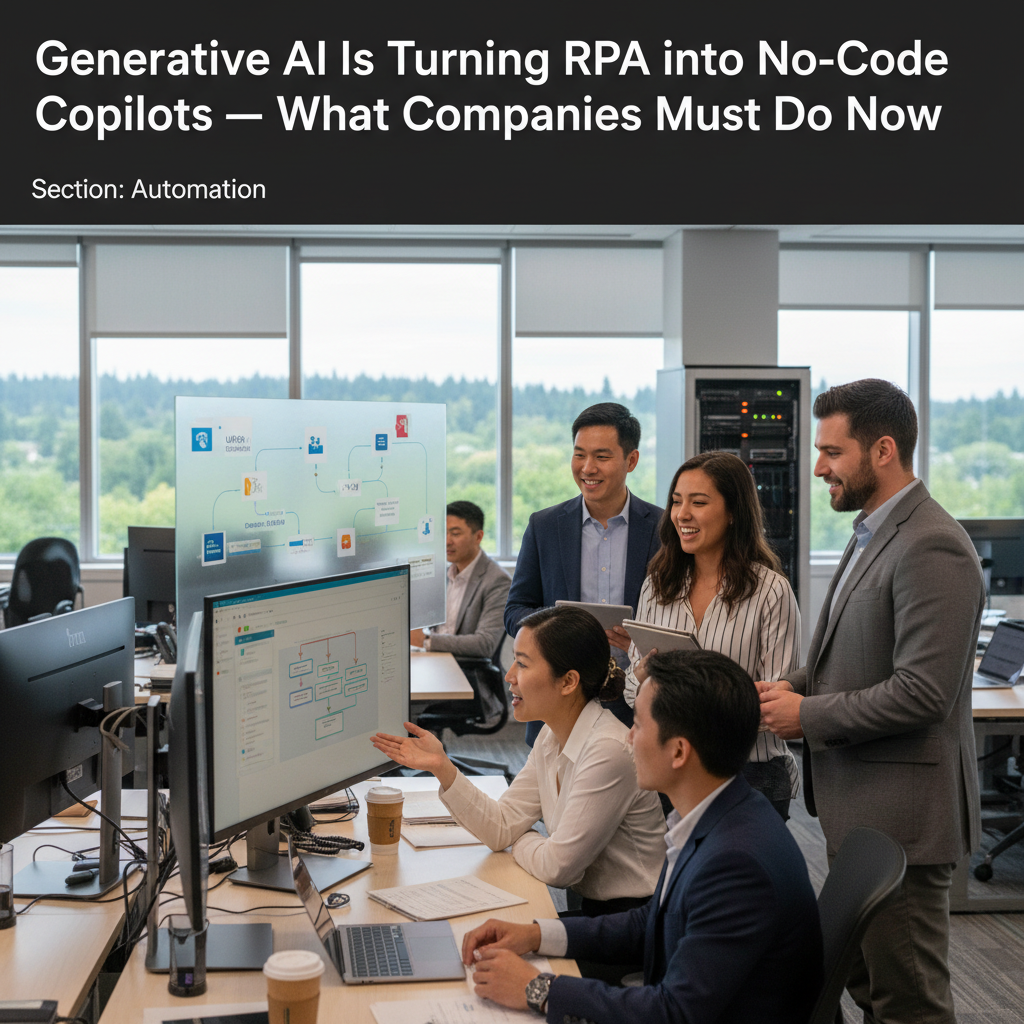 Generative AI Is Turning RPA into No-Code Copilots — What Companies Must Do Now