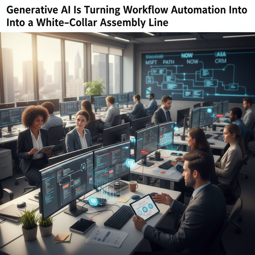 Generative AI Is Turning Workflow Automation Into a White‑Collar Assembly Line