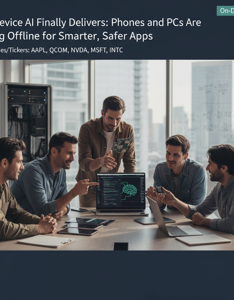 On-Device AI Finally Delivers: Phones and PCs Are Going Offline for Smarter, Safer Apps