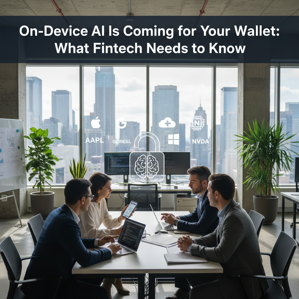 On-Device AI Is Coming for Your Wallet: What Fintech Needs to Know