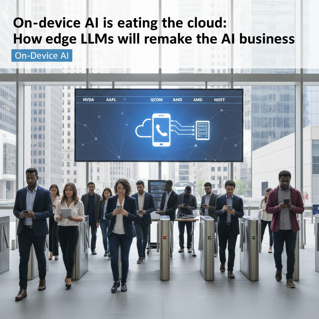 On-device AI is eating the cloud: How edge LLMs will remake the AI business