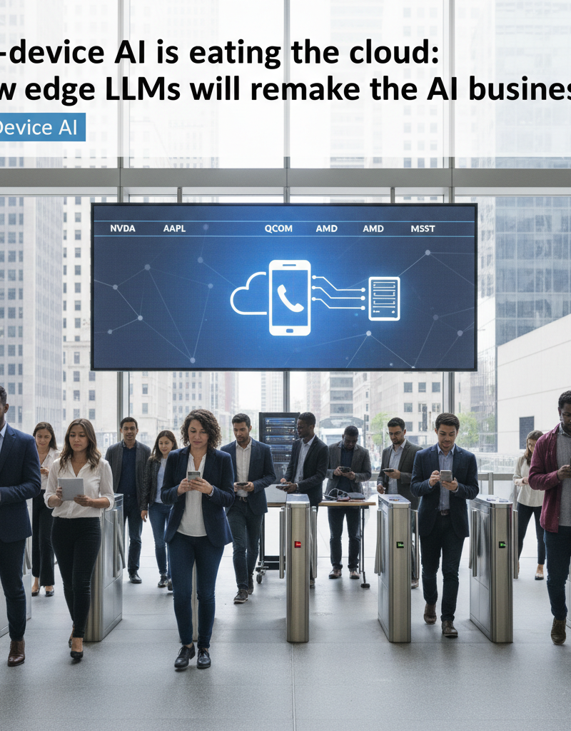 On-device AI is eating the cloud: How edge LLMs will remake the AI business
