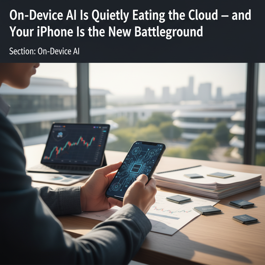 On-Device AI Is Quietly Eating the Cloud — and Your iPhone Is the New Battleground