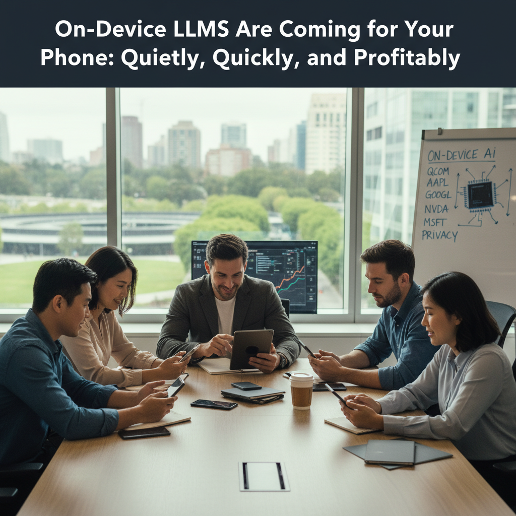 On-Device LLMs Are Coming for Your Phone: Quietly, Quickly, and Profitably