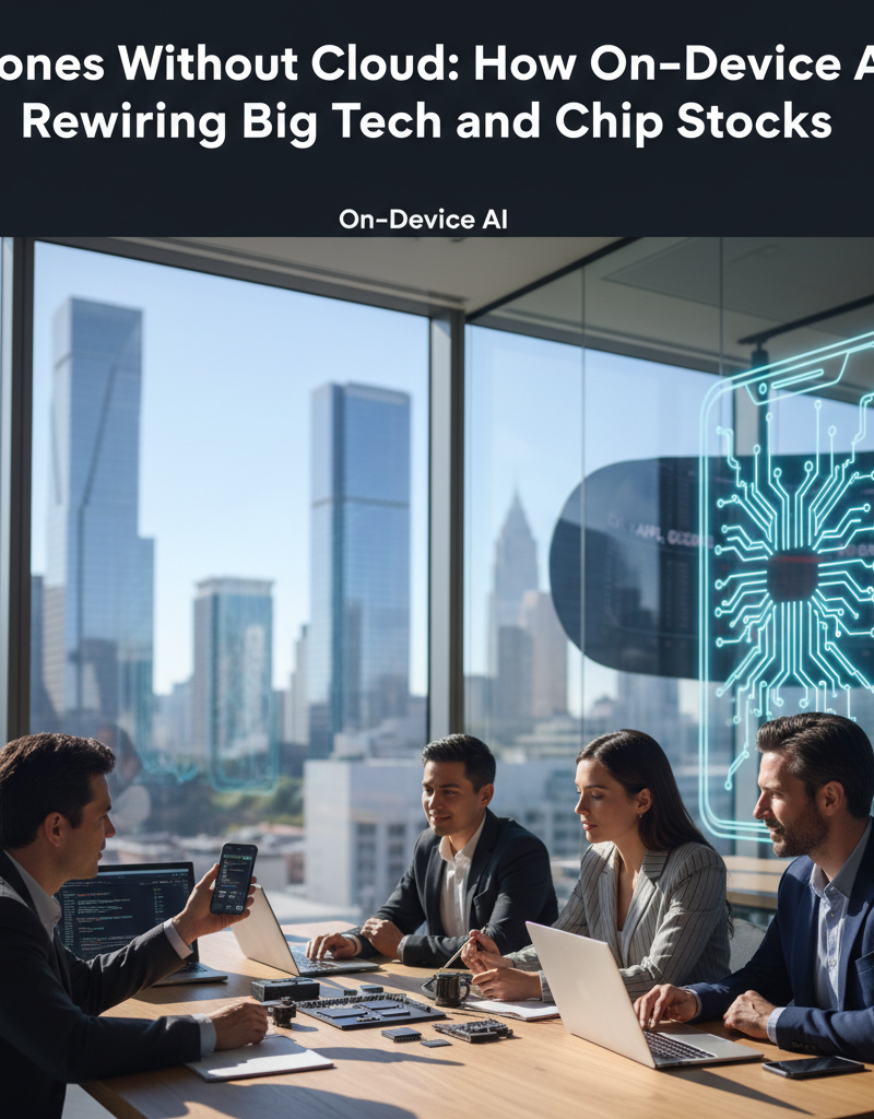 Phones Without Cloud: How On‑Device AI Is Rewiring Big Tech and Chip Stocks
