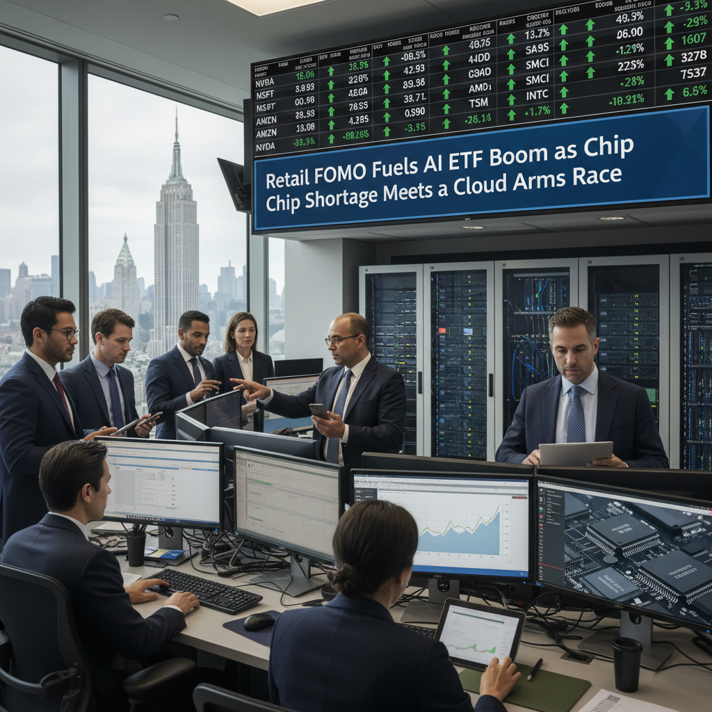 Retail FOMO Fuels AI ETF Boom as Chip Shortage Meets a Cloud Arms Race