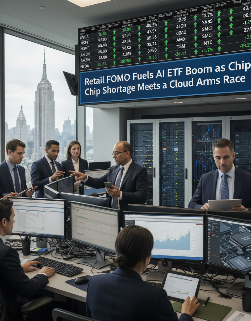 Retail FOMO Fuels AI ETF Boom as Chip Shortage Meets a Cloud Arms Race