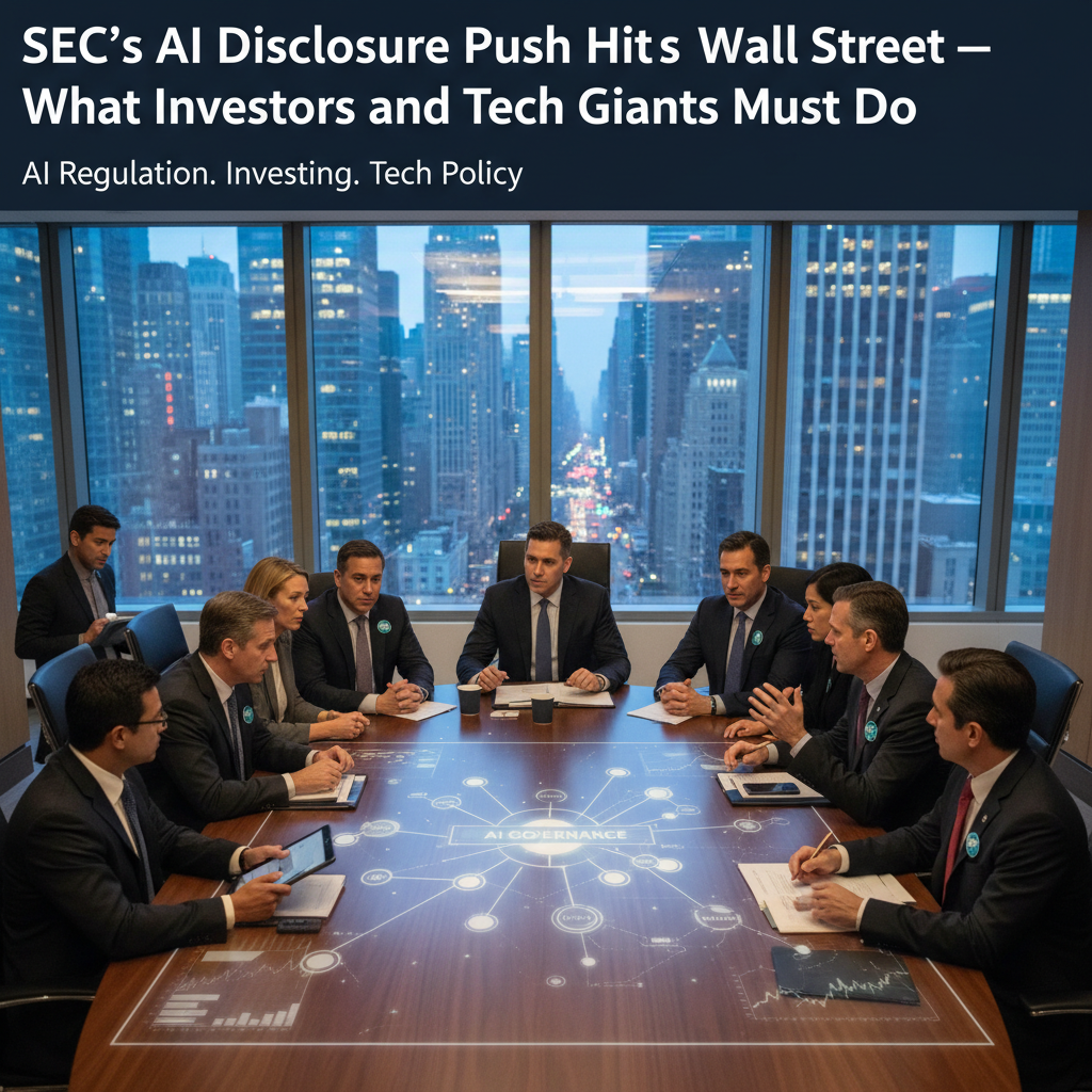 SEC's AI Disclosure Push Hits Wall Street — What Investors and Tech Giants Must Do