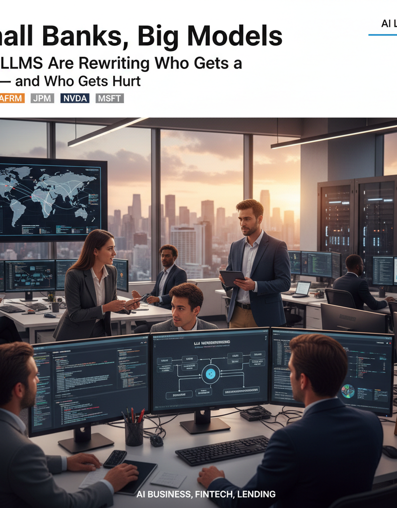 Small Banks, Big Models: How LLMs Are Rewriting Who Gets a Loan — and Who Gets Hurt