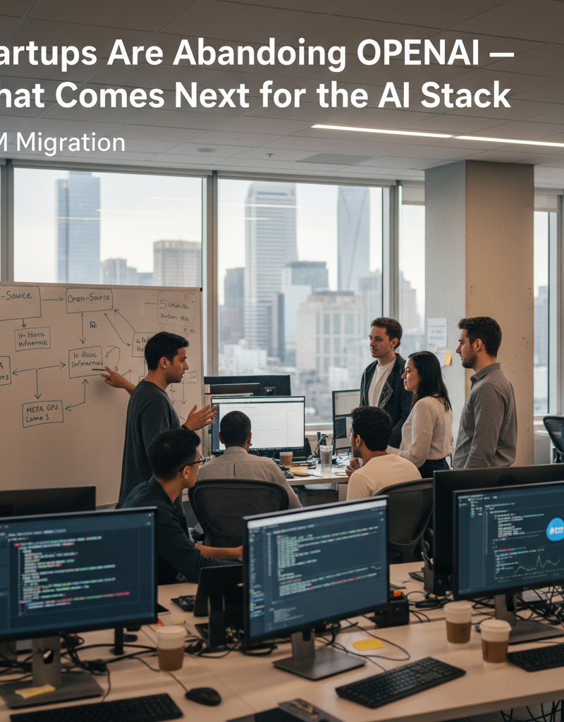 Startups Are Abandoning OpenAI — What Comes Next for the AI Stack