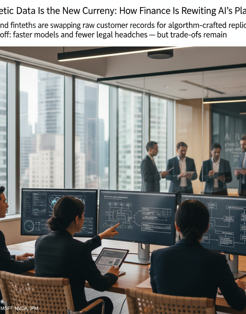 Synthetic Data Is the New Currency: How Finance Is Rewriting AI's Playbook