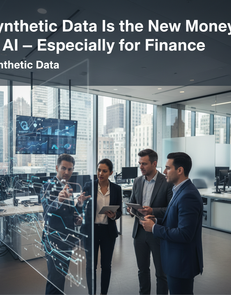 Synthetic Data Is the New Money in AI — Especially for Finance