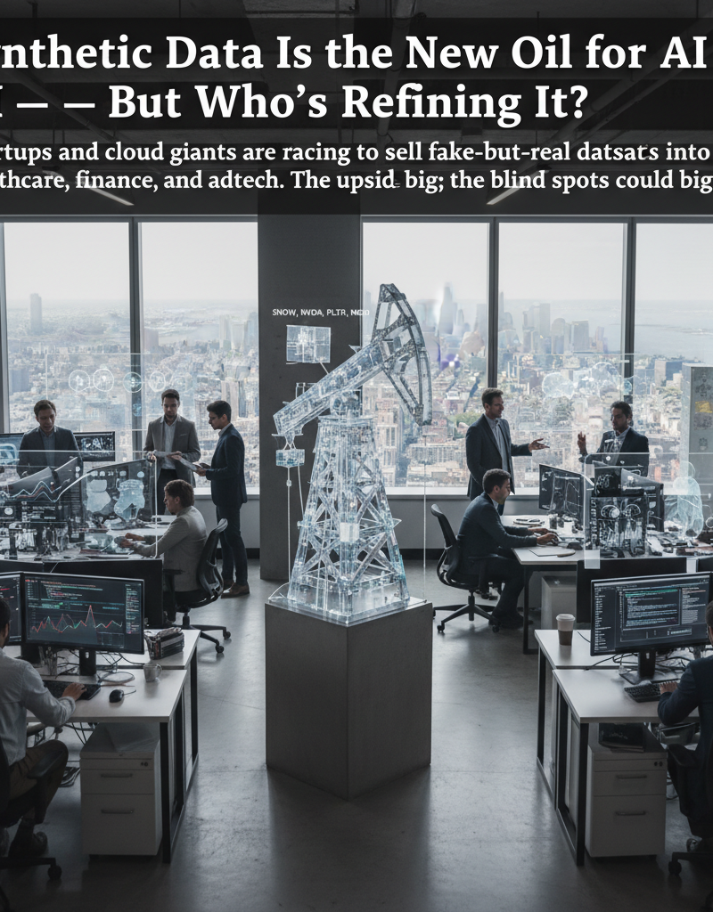 Synthetic Data Is the New Oil for AI — But Who's Refining It?