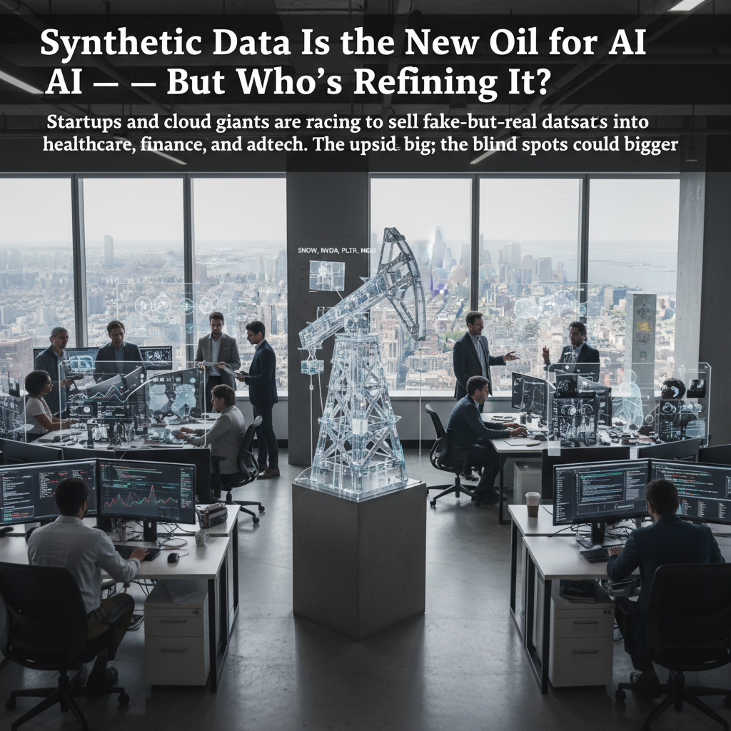 Synthetic Data Is the New Oil for AI — But Who's Refining It?