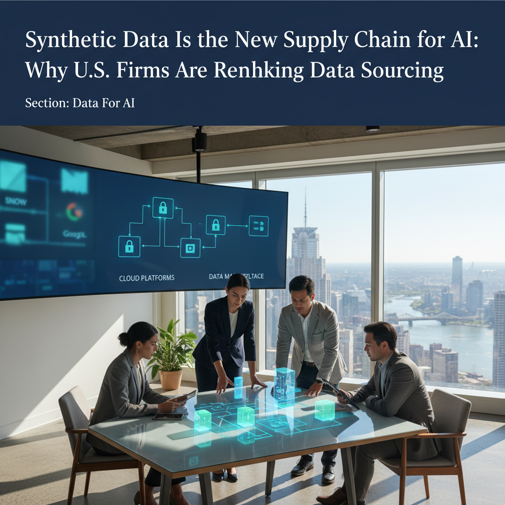 Synthetic Data Is the New Supply Chain for AI: Why U.S. Firms Are Rethinking Data Sourcing