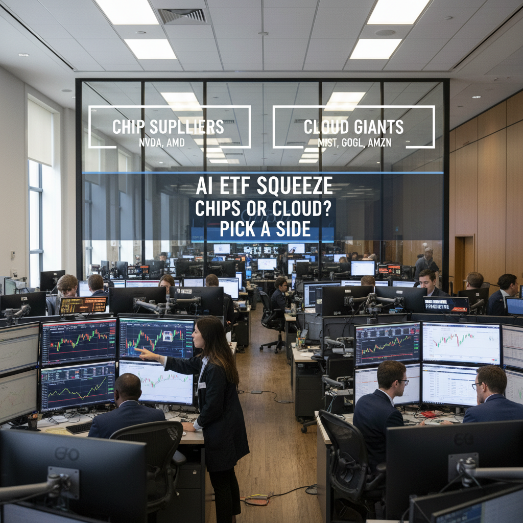 The AI ETF Squeeze: Why Investors Are Choosing Chips or Cloud — Not Both