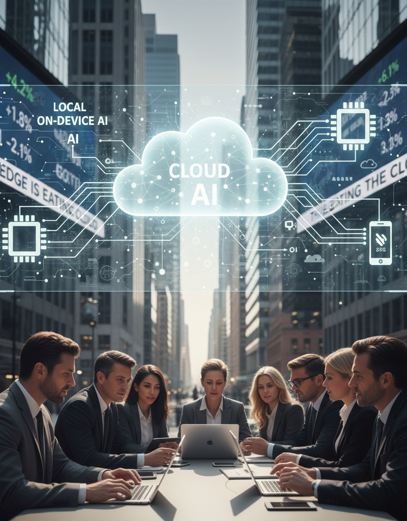 The Edge Is Eating the Cloud: How On‑Device LLMs Threaten Big AI Players